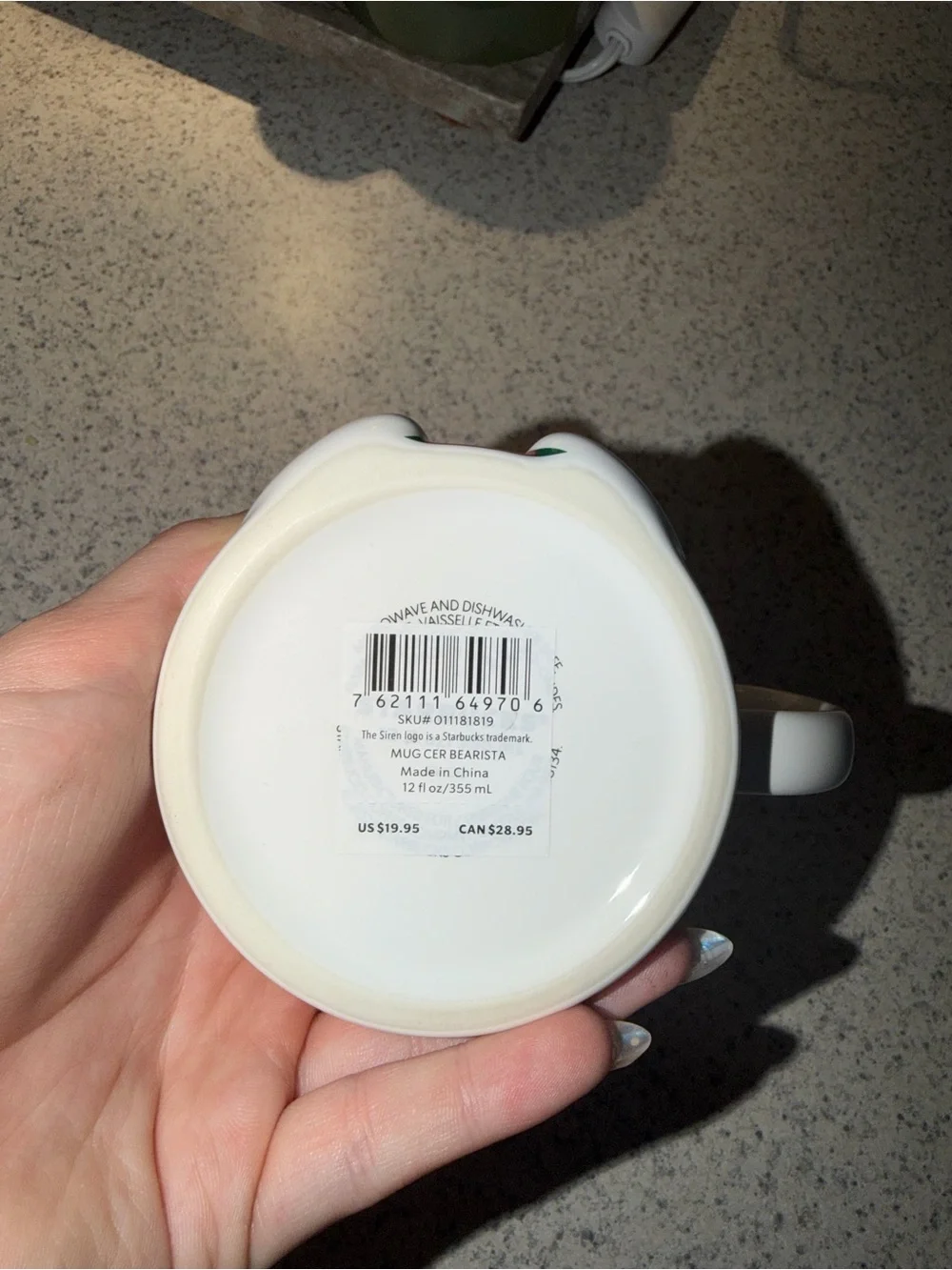 Starbucks White Bearista Mug Limited Edition Holiday 2025